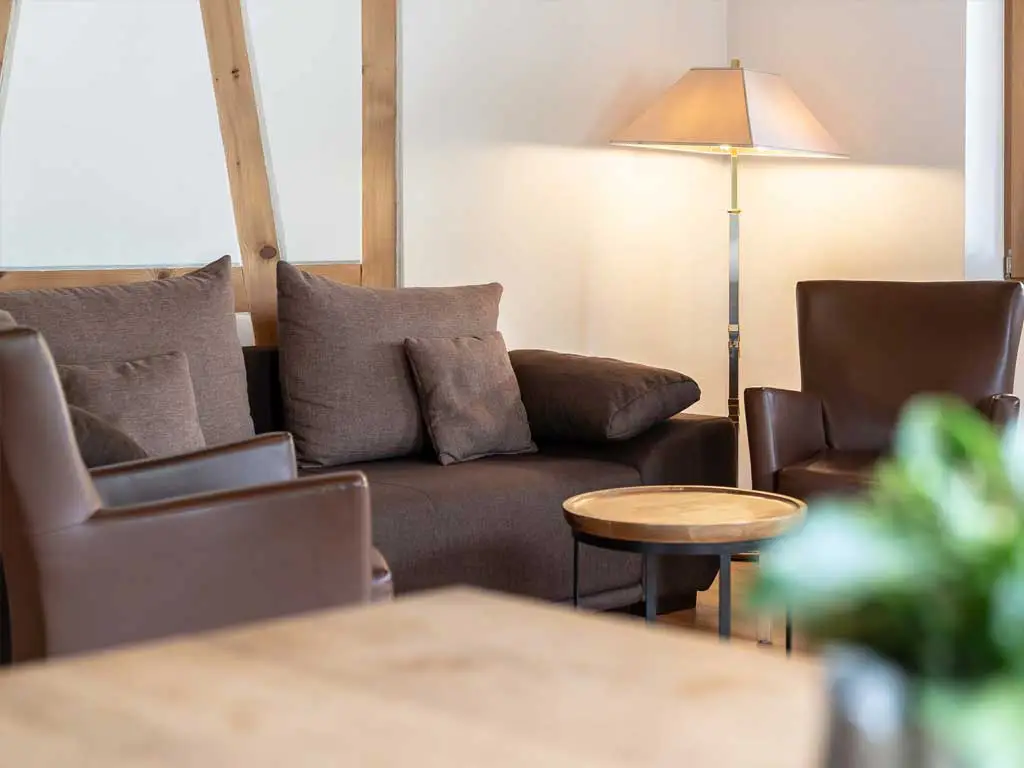 Schlafzimmer im Appartement 2 des Hotel Dirsch
