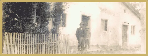 Historische Aufnahme am Gasthof Dirsch in Emsing