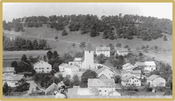 Historische Panoramaansicht von Emsing