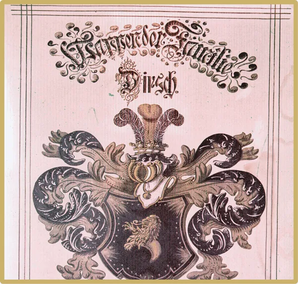 Historisches Familienwappen der Familie Dirsch