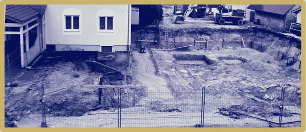 Erd- und Bauarbeiten am Hotel Dirsch