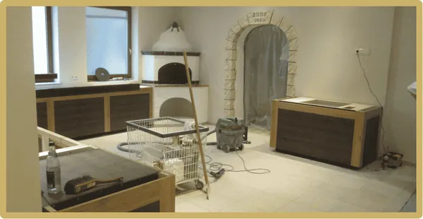 Umbauarbeiten an Rezeption und Lobby des Hotel Dirsch
