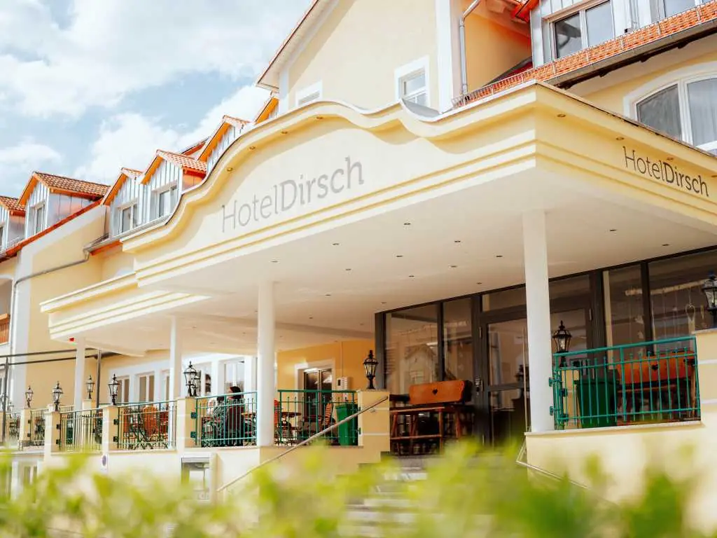 Entrance of Hotel Dirsch in Emsing