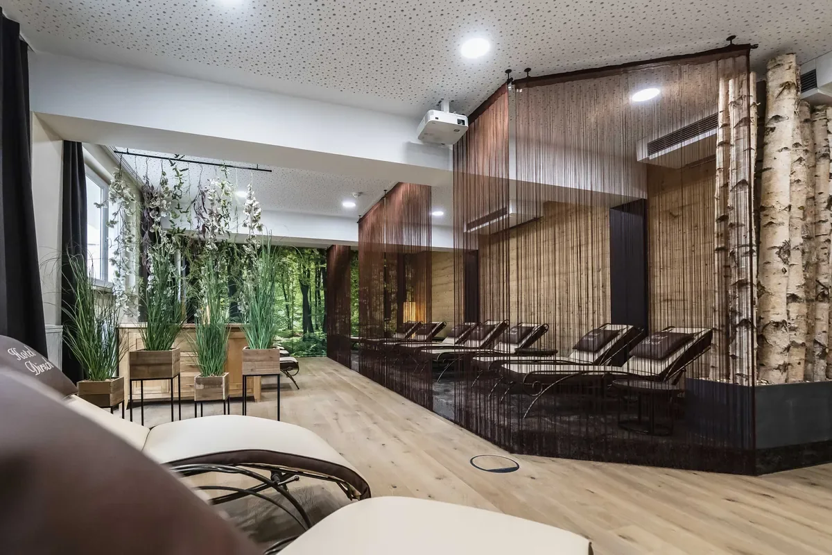 Waldruheraum im Wellnessbereich des Hotel Dirsch